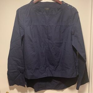J Crew navy cotton shirt